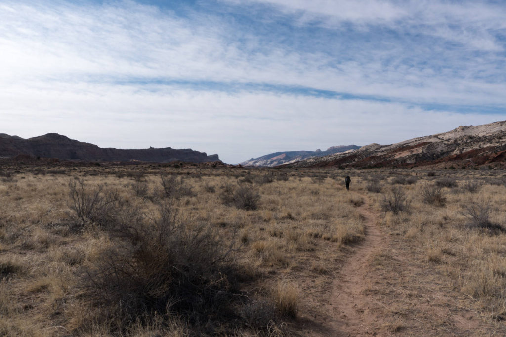 Trail towards waterpocket fold the post trail head towards the waterpocket fold capitol reef